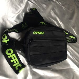 Official Black Tri-Strap Utility Chest Bag